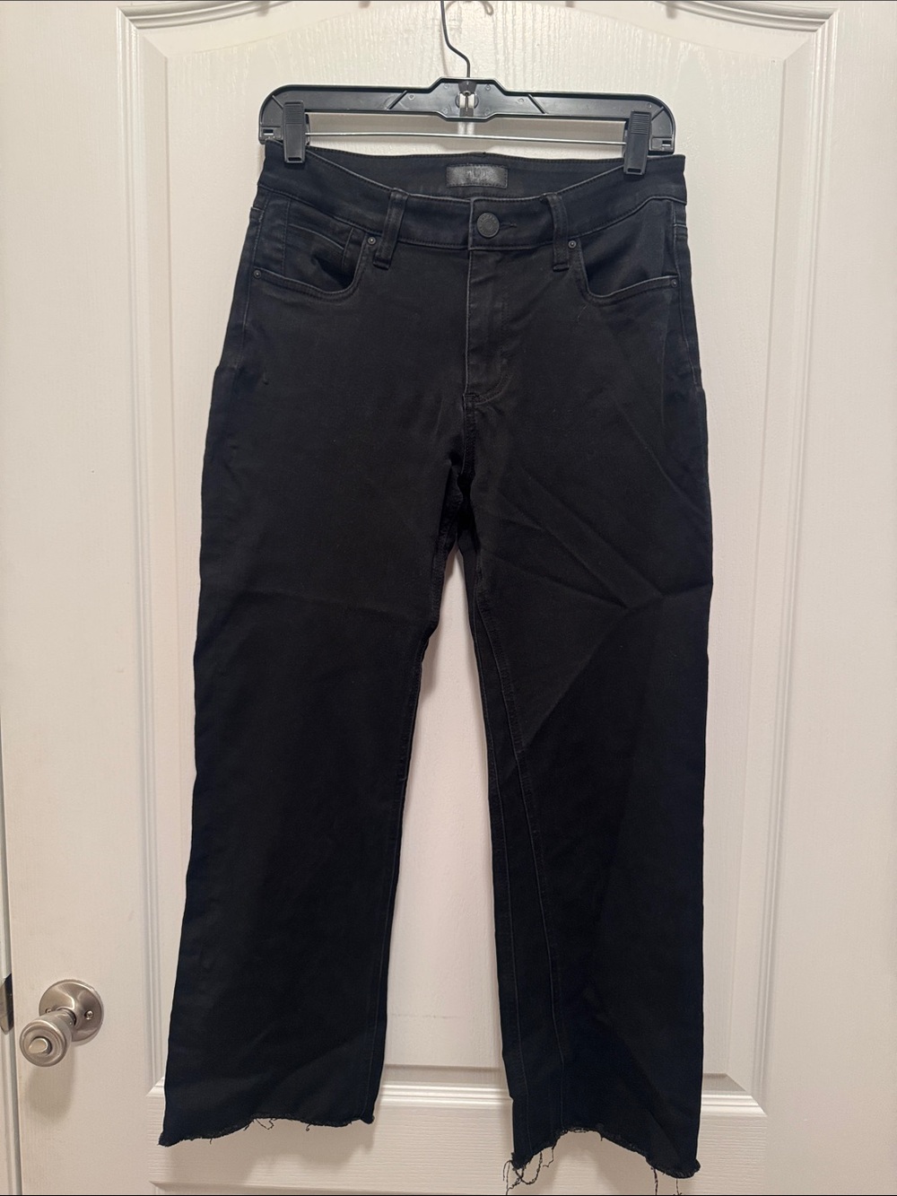 Kut from the Kloth Kelsey Ankle Flare Mid Rise Black Jeans - Size 4